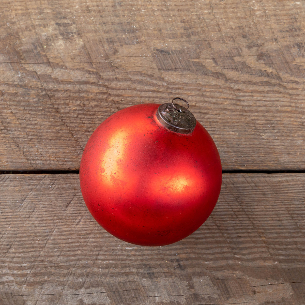 Extra Large Matte Ruby Ball Ornament