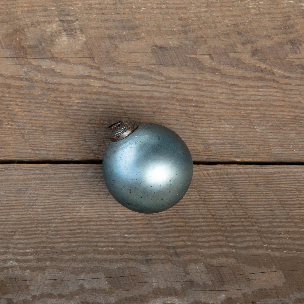 Medium Matte Blue Ball Ornament