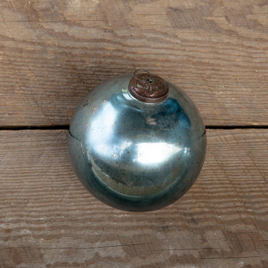 Extra Large Shiny Blue Kyanite Ball Ornament