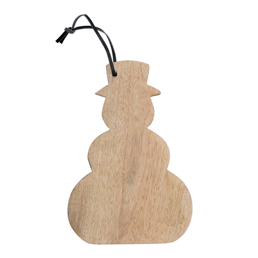 Wood Snowman Cutting Board