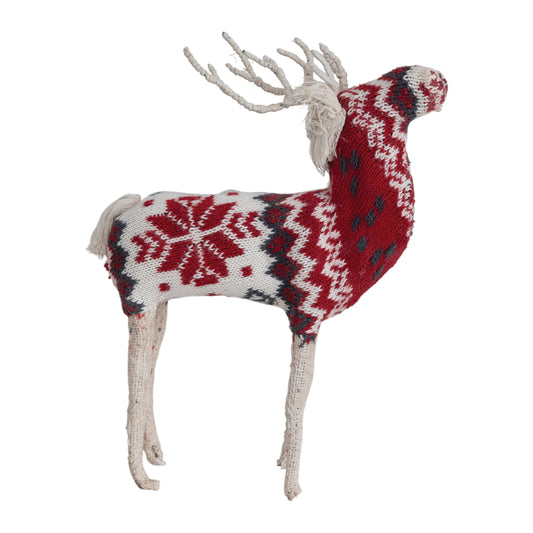 Faire Isle Cotton Knit Reindeer