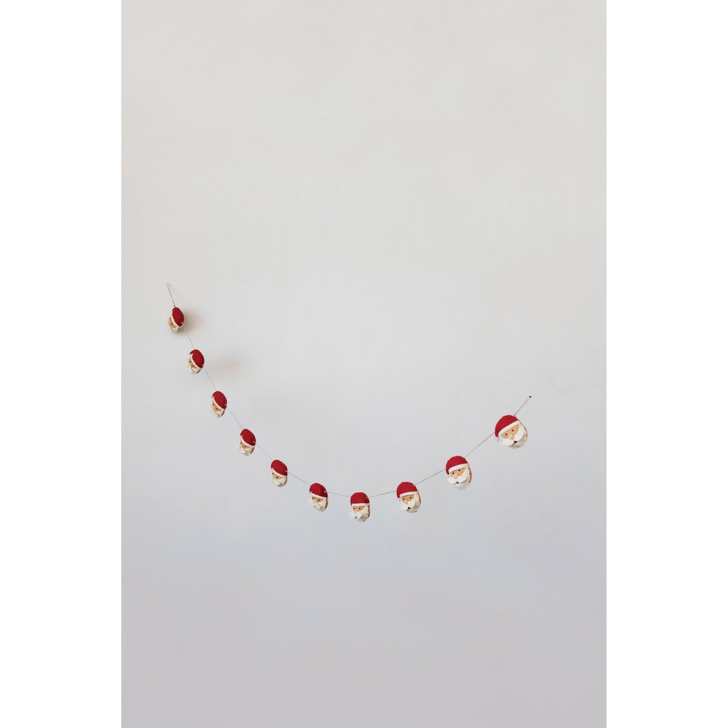 Wool Felt Santa Garland