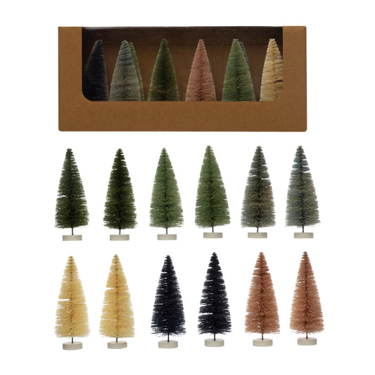 Sisal Bottle Brush Tree Set