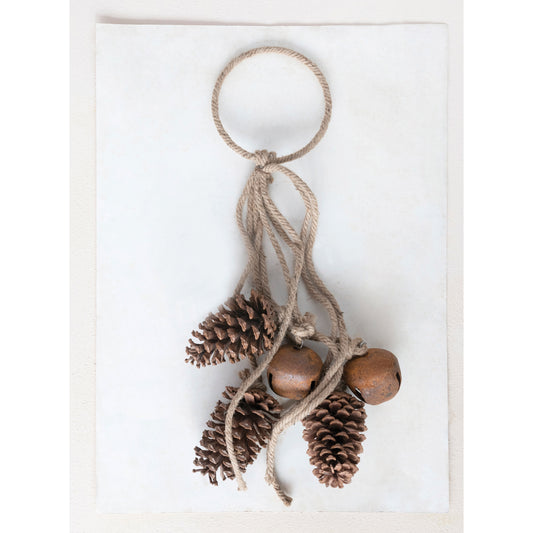 Jingle Bell Jute Rope Door Hanger