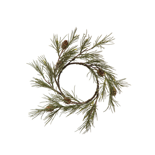 Jack Pine Wreath with Pinecones & Glitter