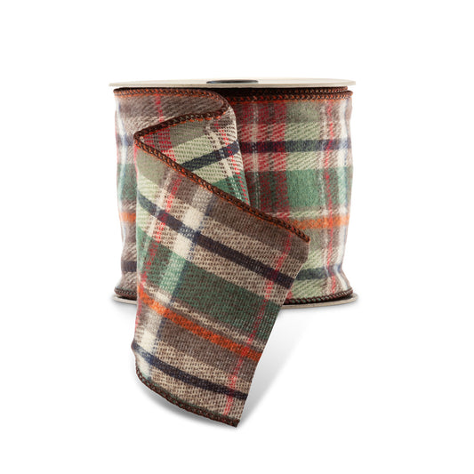 Faux Wool Plaid Ribbon