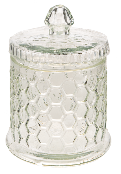 Glass Embossed Honeycomb Container