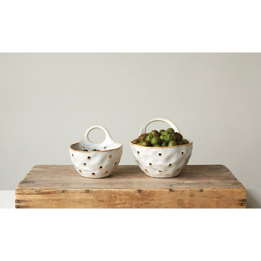 Stoneware Colander Set