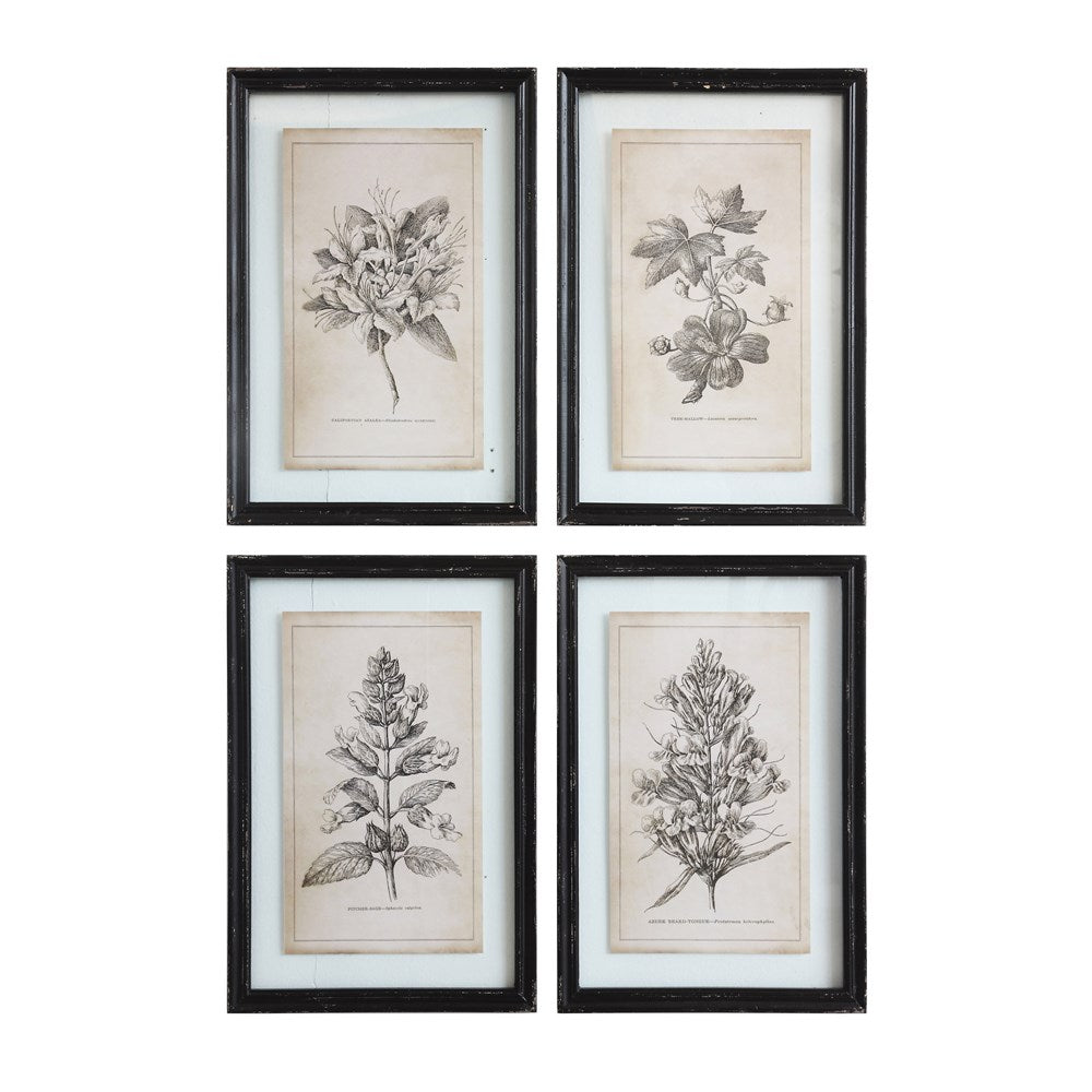 Floral Framed Wall Decor