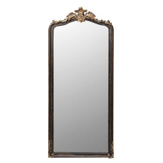 Black & Gold Finish Wall Mirror