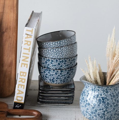 Blue & White Stoneware Bowl