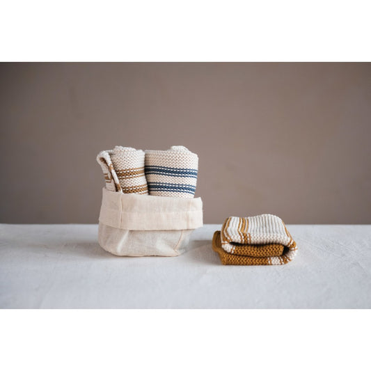 Cotton Bag Dish Cloth Set