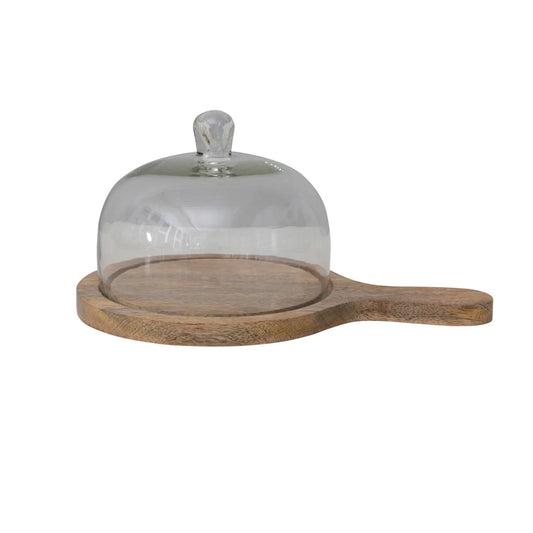 Serving Tray & Class Cloche Set