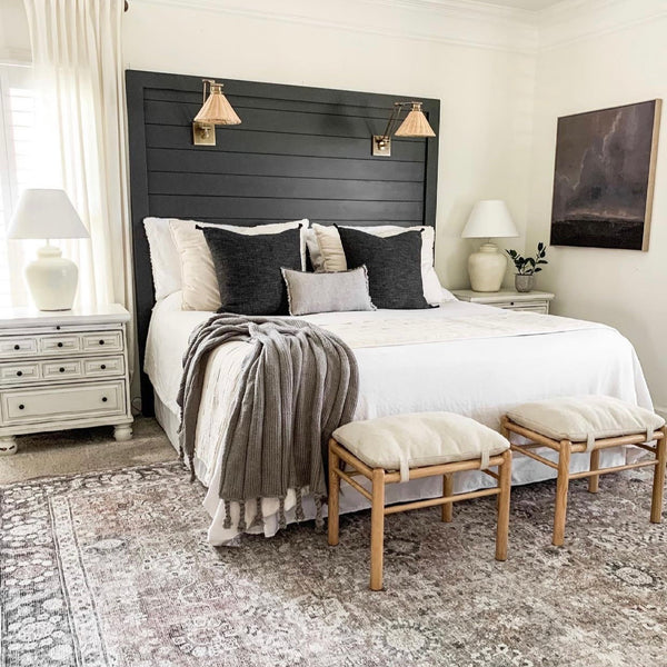 Shiplap Lighted Headboard – Chic Artique