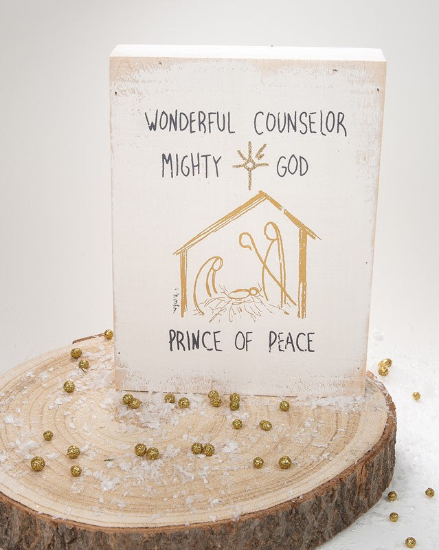 Prince of Peace Block Sign