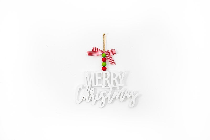 Merry Christmas Cutout Ornament