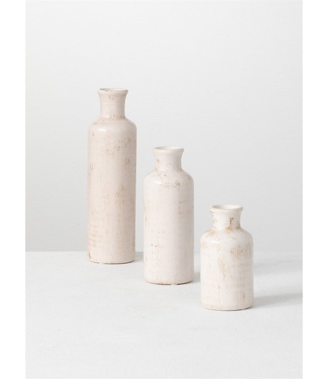 White Bottle Vase