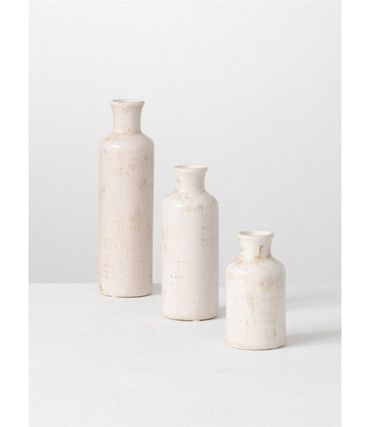 White Bottle Vase