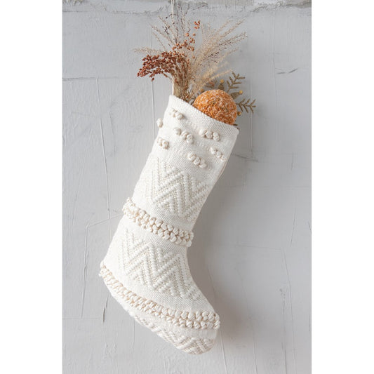 Cream Cotton Stocking