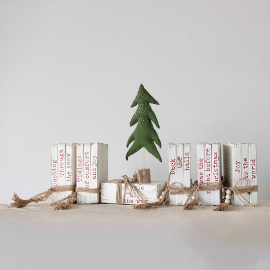 Christmas Wood Block Books