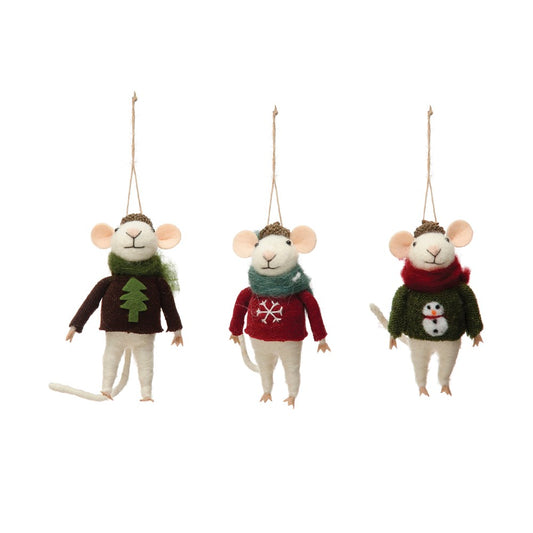 Wool Mouse Ornament