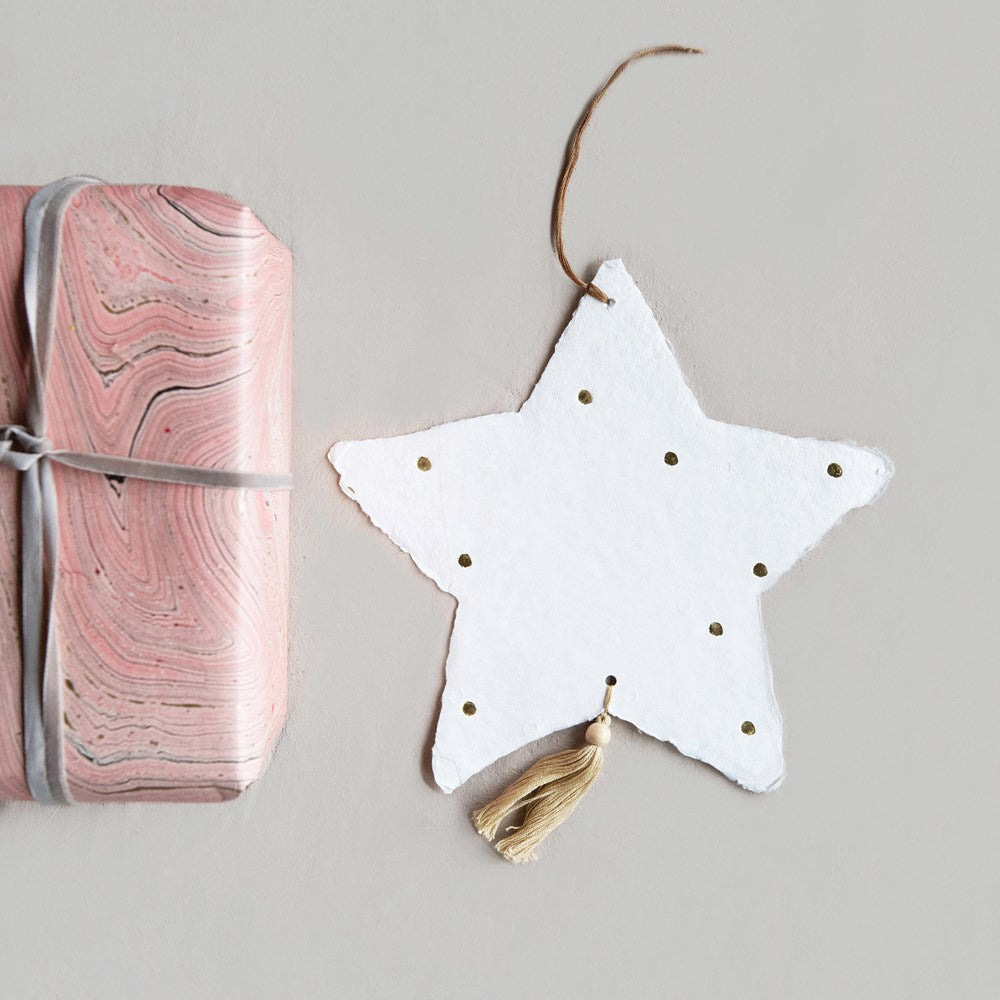 Paper Mache Star Ornament