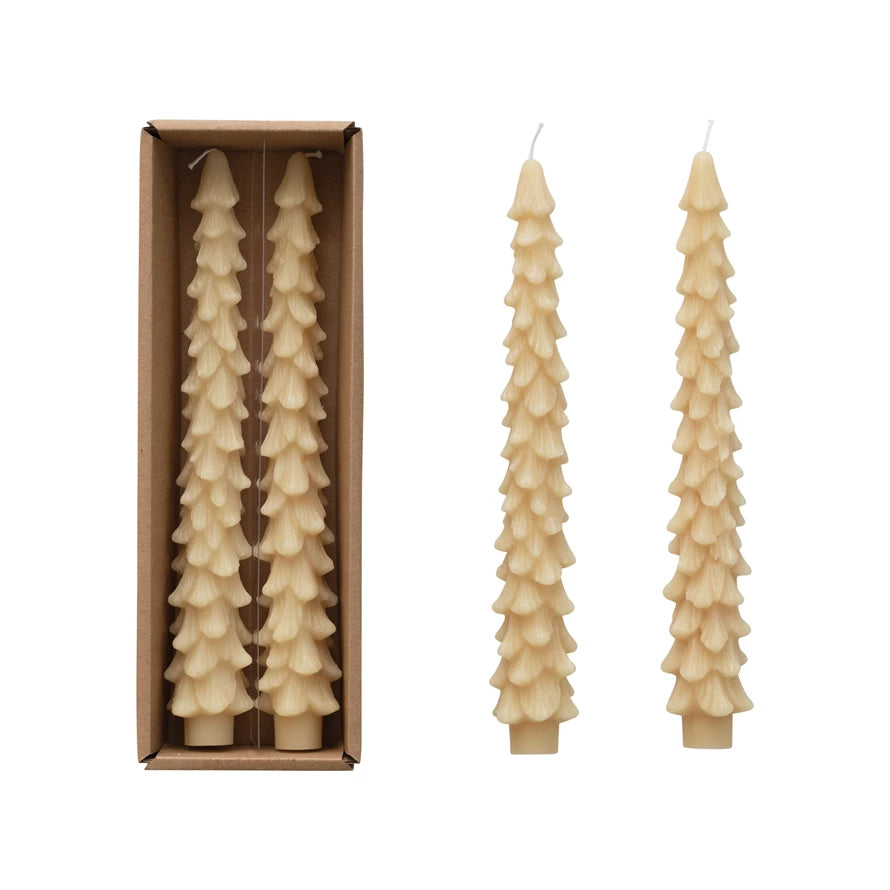 Egg Nog Tree Taper Candles