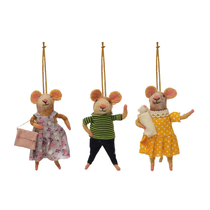 Felt Hamster Ornaments